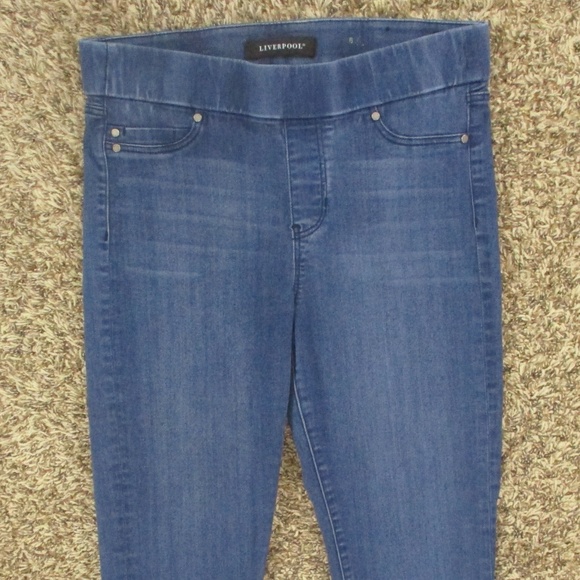 Liverpool Jeans Women's 8‎ Havasue Deep The Capri Pull On Stretch Denim - Picture 3 of 9